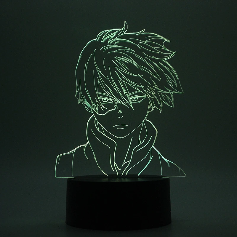 

Anime Adult My Hero Academia Cosplay Todoroki Shoto Decoration Ornaments Color Changing Lights Night Light COS Props Gift