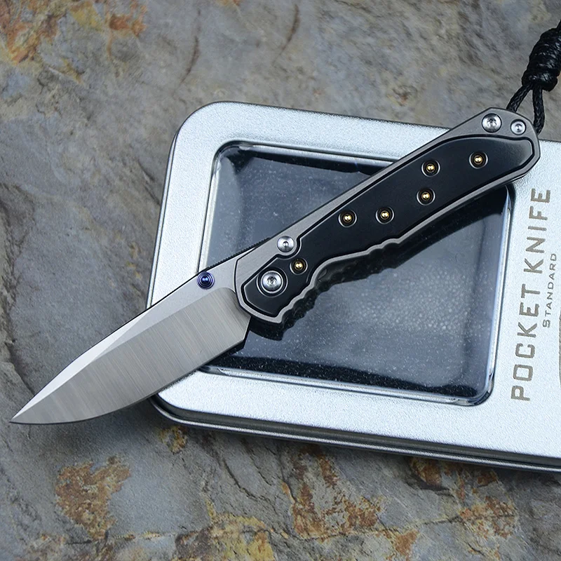Складные ножи Kevin John mini 21 Sebenza лезвие M390 титановая ручка карманные для выживания