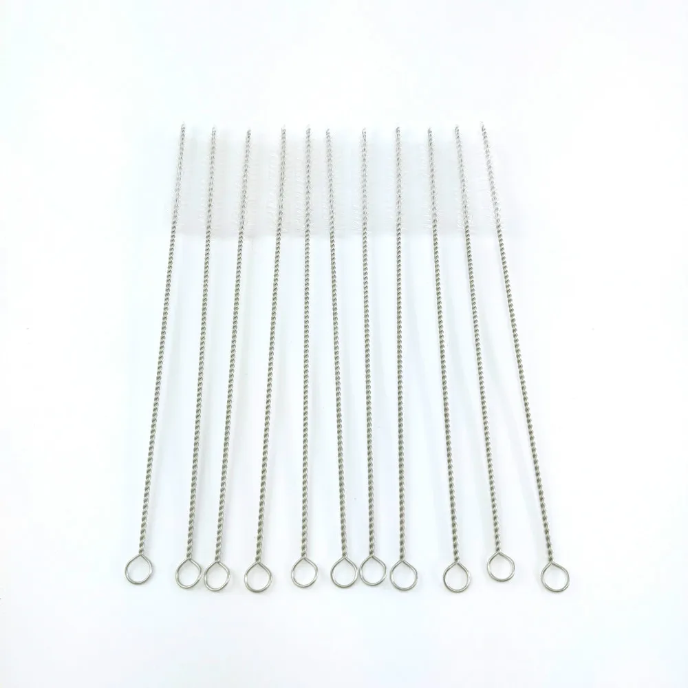 5 шт. портативная многоразовая металлическая щетка для очистки соломы Набор