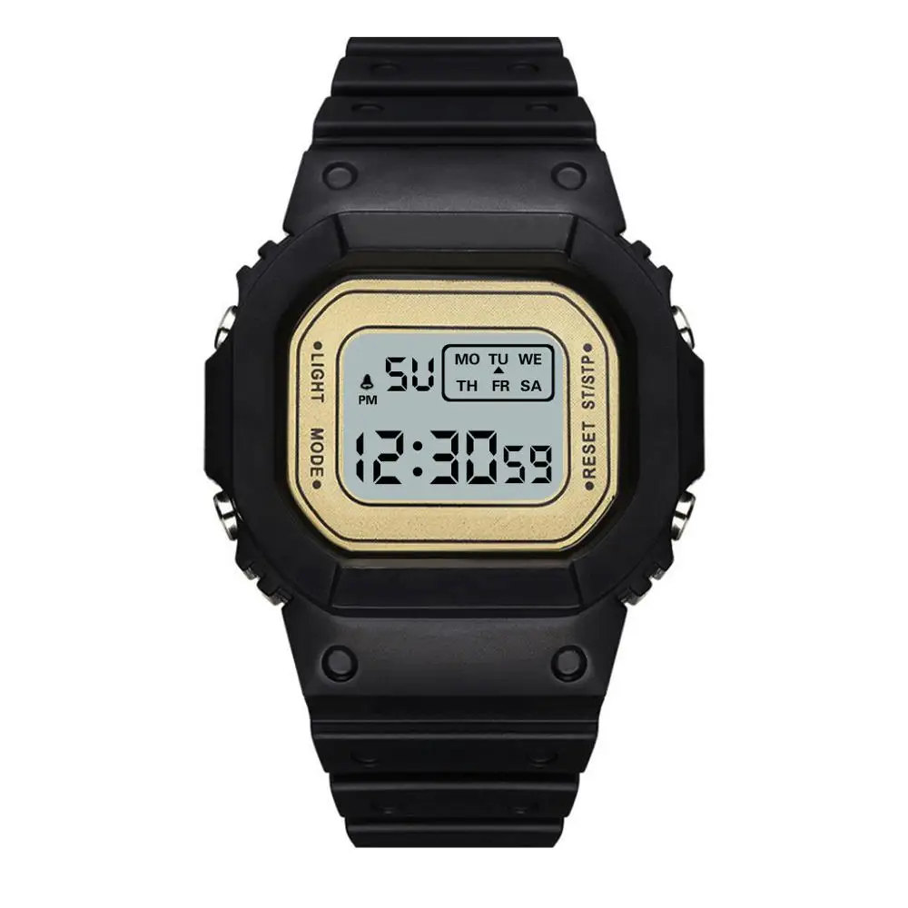 

Digital Kids Watches Boys Girls Led Luminous Electronic Watch For Children Square Dial Wrist Watch Women Men Clock Montre Enfant