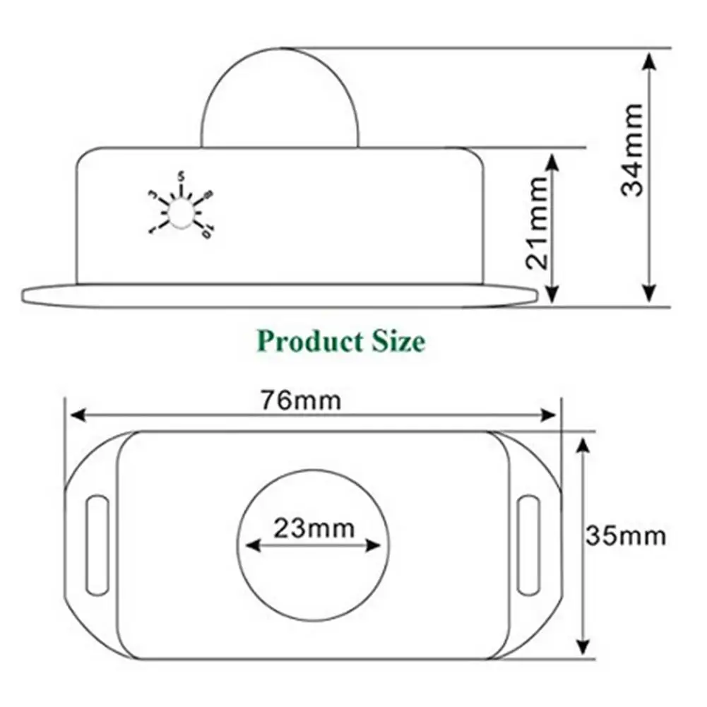 Пассивный инфракрасный Мини Датчик DC 12 24 В переключатель детектора движения для