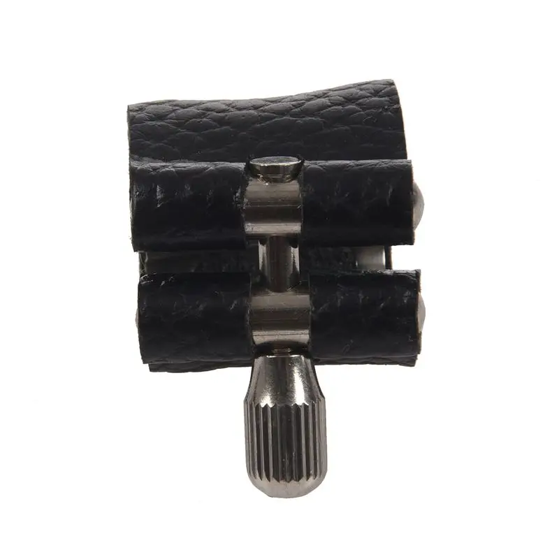 

Leather Mark Nozzle Lock Ligature with Straightener for Alto Tenor Standard Saxophone