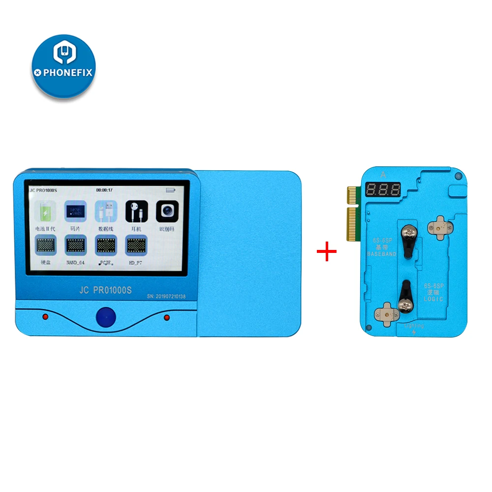 JC Pro1000S программатор логика Baseband EEPROM IC чип чтение записи ремонт инструмент для iPhone 6 6P 6S 6SP ремонт материнской платы