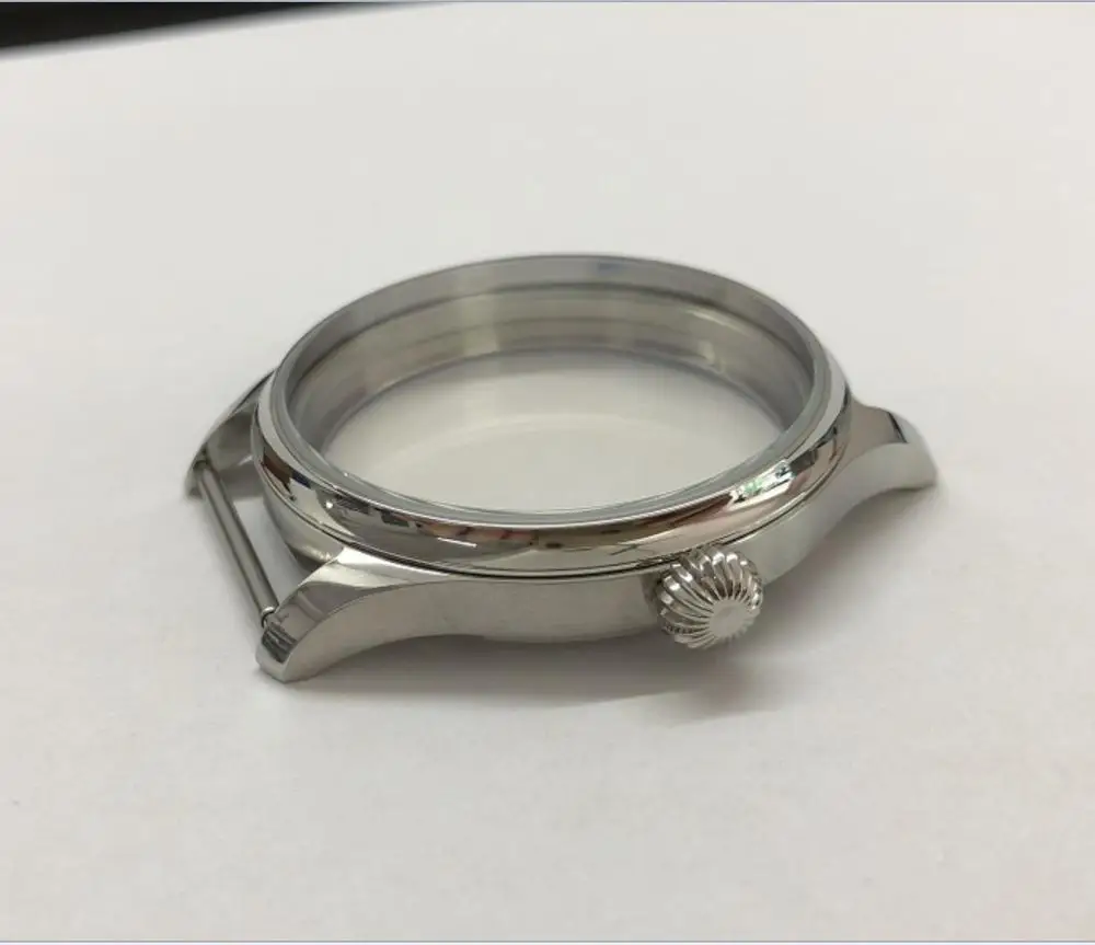 Сапфировый Кристалл 44 мм высококачественные чехлы из нержавеющей стали 316L для