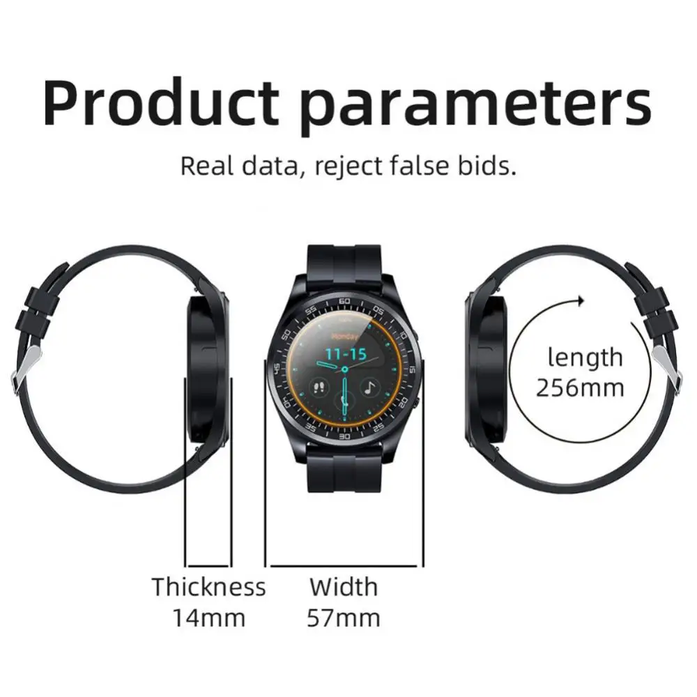 

T20 Support TF SIM card Smart Watch 1.3inch Round Screen Full Touch Bluetooth Call Smart Wristband Music Playback Camera Control