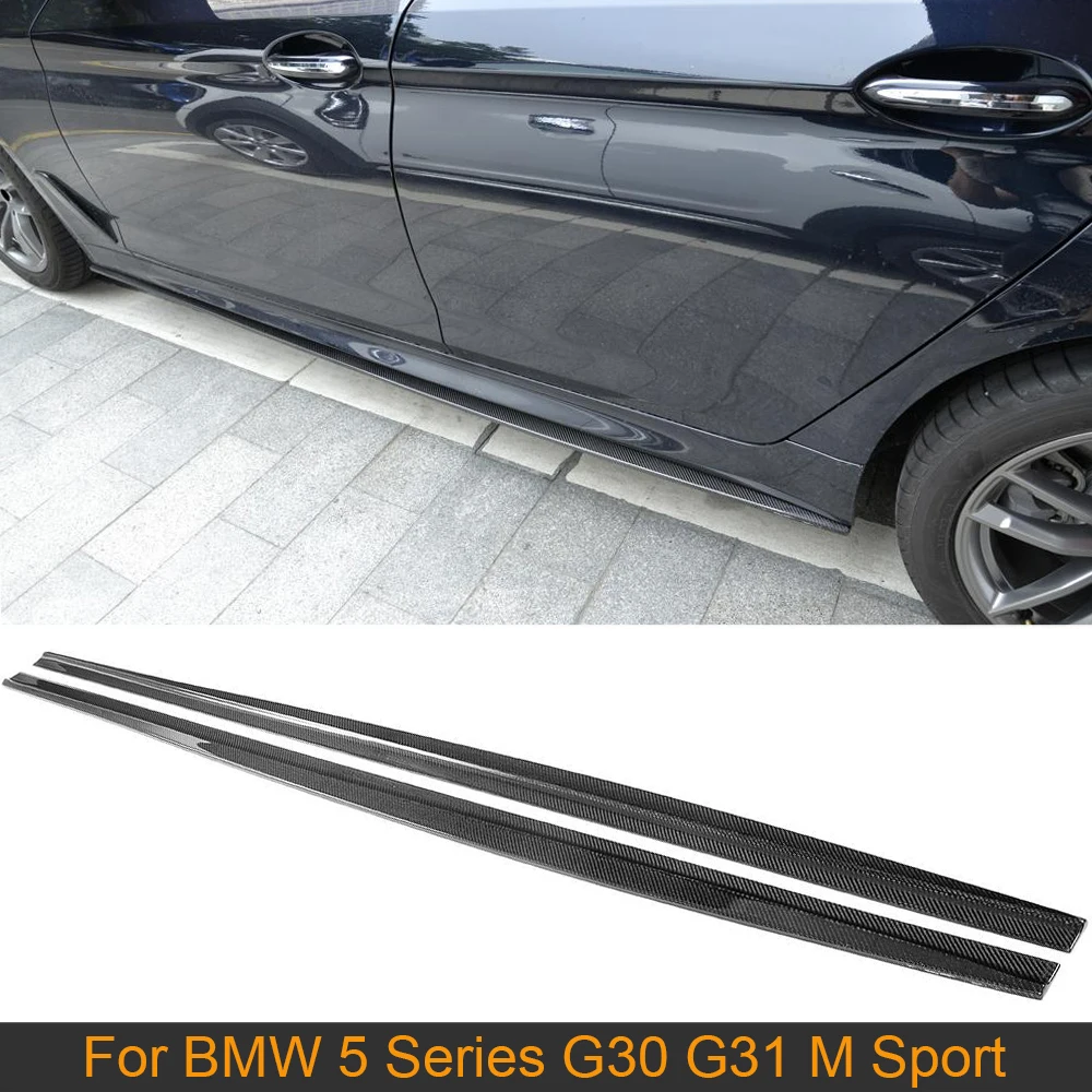Боковые юбки из углеродного волокна комплект кузова для BMW 5 серии G30 M Sport Sedan 4 Door