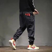 mens jeans 2020 fashion cargo pants for men elastic harun pants joggers autumn streetwear hip hop harem casual trousers 4xl