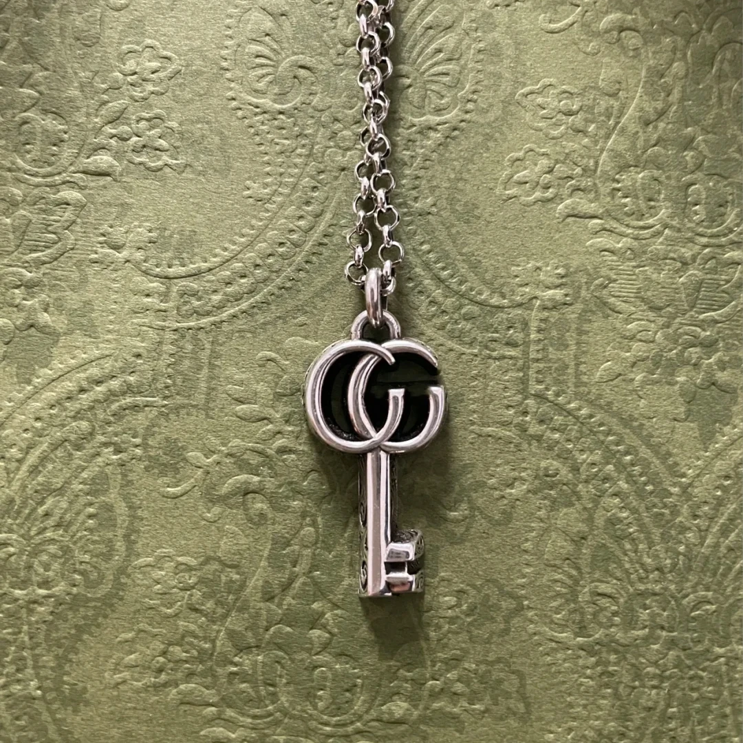 

1-1 contracted silver key necklace restoring ancient ways of fashion personality