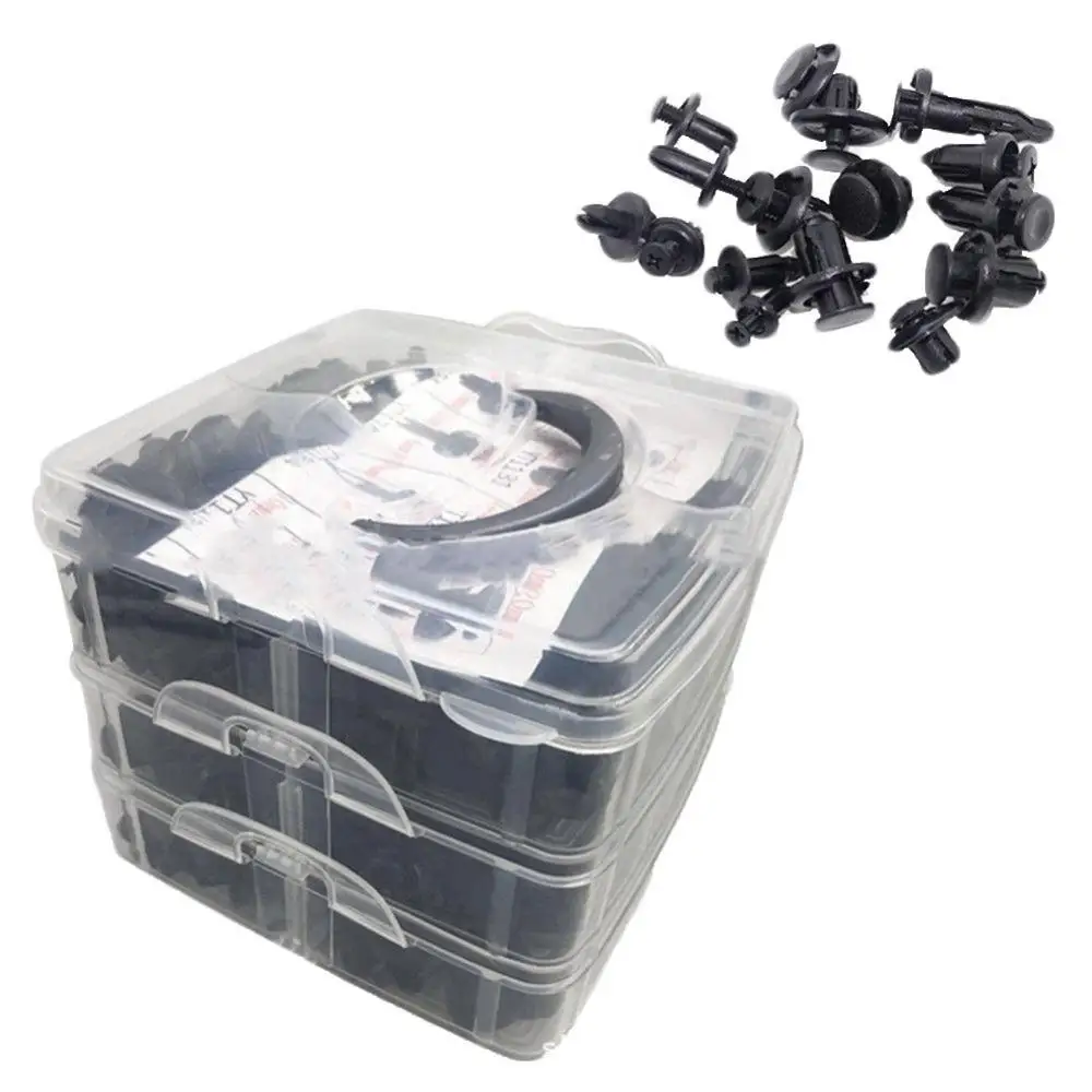 

620Pcs Plastic Car Body Push Pin Rivets Bumper Fastener Expansion Clips Kit