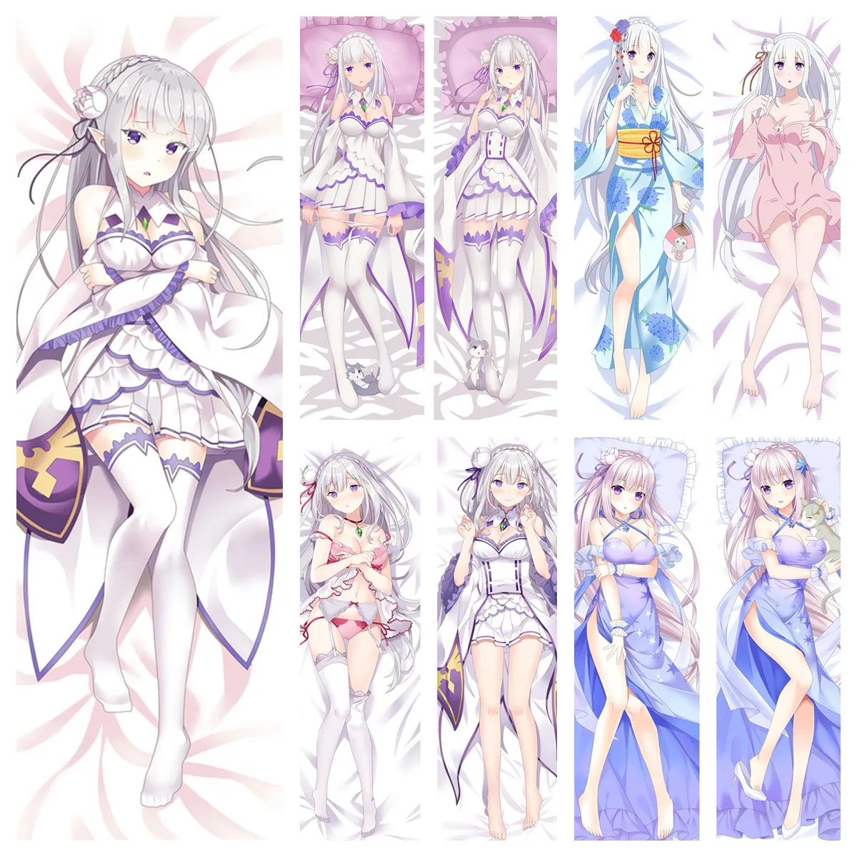 

Чехол для подушки из японского аниме «Re Zero», для обнимания