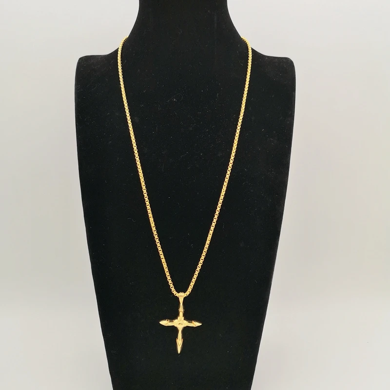 Ожерелье с подвеской-крестом из нержавеющей стали 2021 AW | Украшения и аксессуары