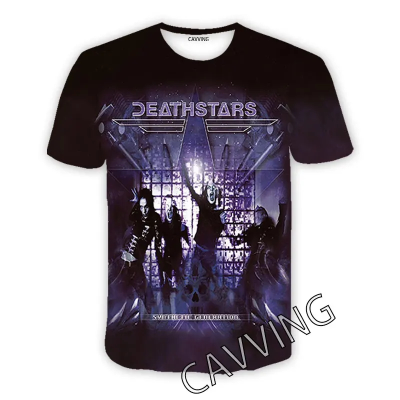 Повседневные футболки CAVVING с 3D принтом DEATHSTARS Стильные топы в стиле хип-хоп одежда
