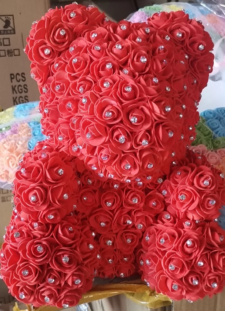 Цветочный медведь украшенный Стразы | Дом и сад