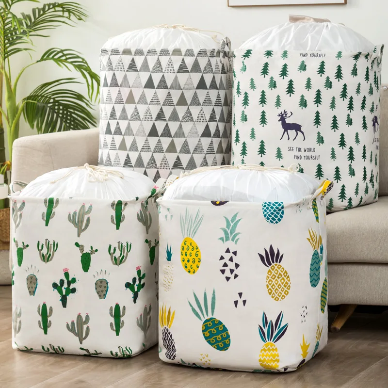 

PE Waterproof Dirty Clothes Hamper Clothes Basket Oxford Folding Dirty Clothes Hamper for Bedroom Dirty Laundry Basket Organizer