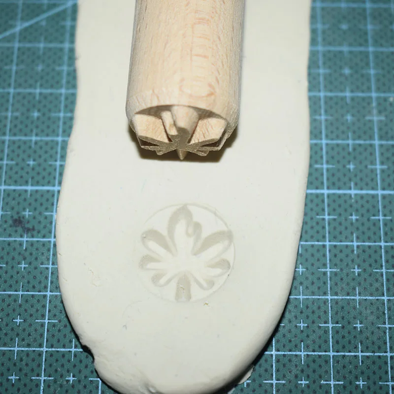 Деревянный штамп Diy глиняный инструмент тисненая скульптура полимерная модель Керамическая керамика деревянные монтируемые штампы инструменты - Цвет: jiaoye