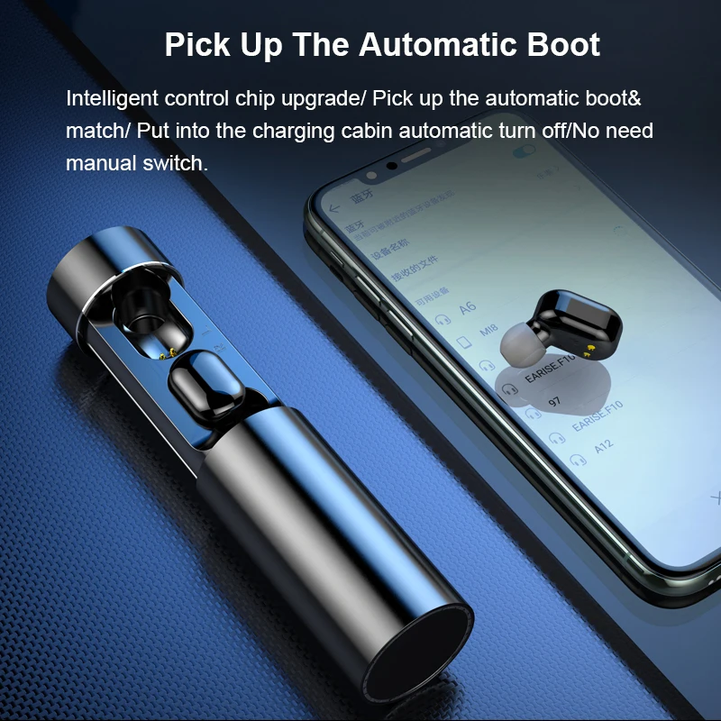 TWS беспроводные Bluetooth наушники стерео HD с сенсорным управлением мини гарнитуры