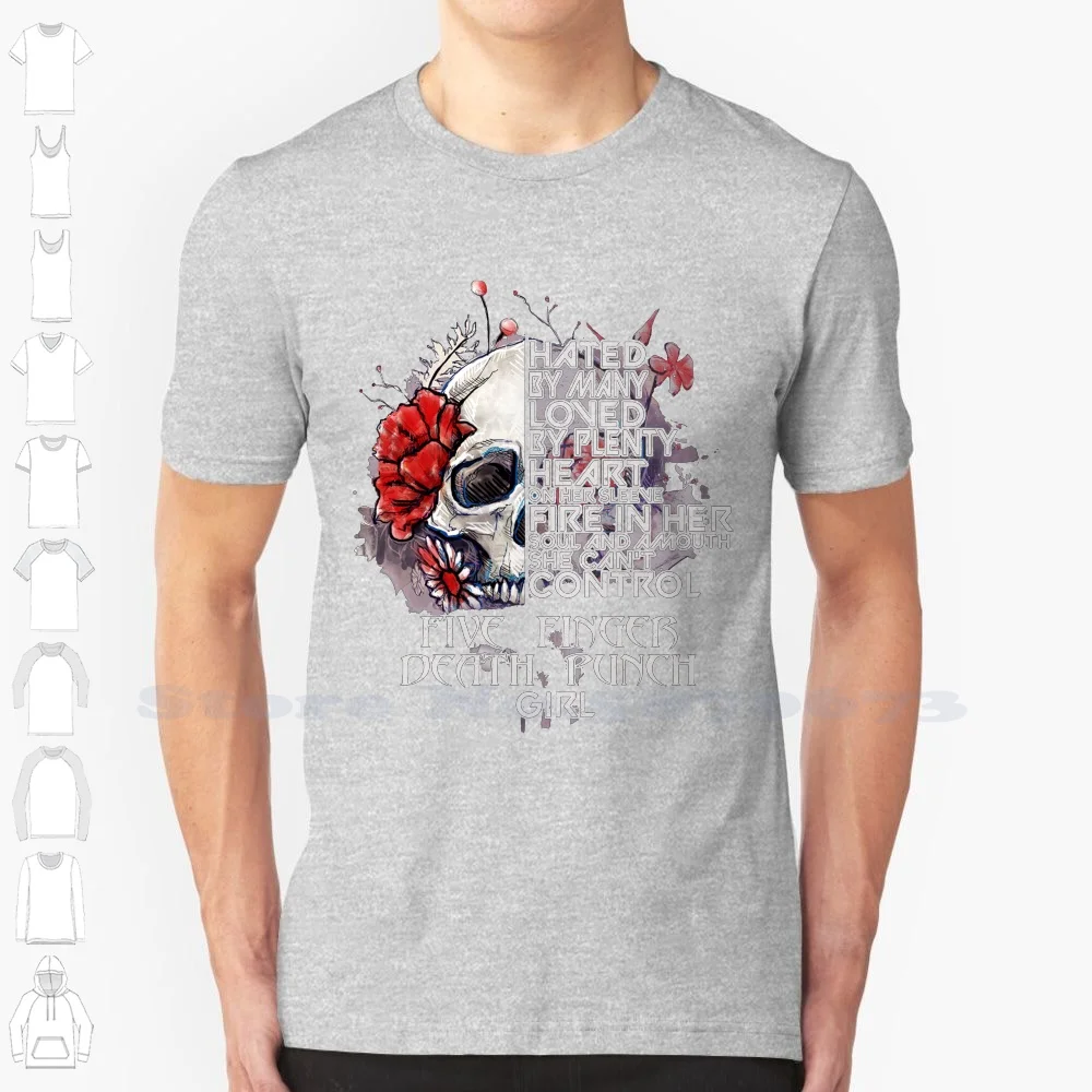 

Hated By Many Loved By Plenty Heart On Her Sleeve Fire In Her Soul And Amouth She Can'T Control Girl Gift For Skull Lover