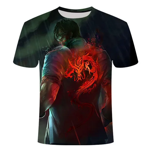 YA72 игровая Лига Легенд yasuo leesin Thresh 3D Футболка с принтом Мужская детская футболка большой размер 6XL игровая команда рубашка - Цвет: TXK155