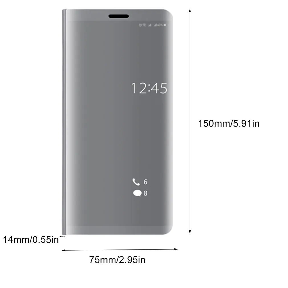 Новейший Гальванизированный умный зеркальный чехол-подставка для смартфона |