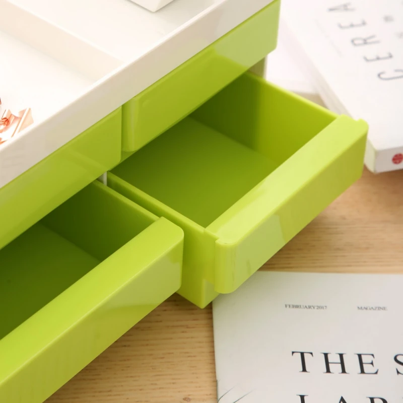 

Deli Storage Box Desktop Storage 26.4*18.9*13.1cm multi-layer design suitable for storage of odds and ends ABS material