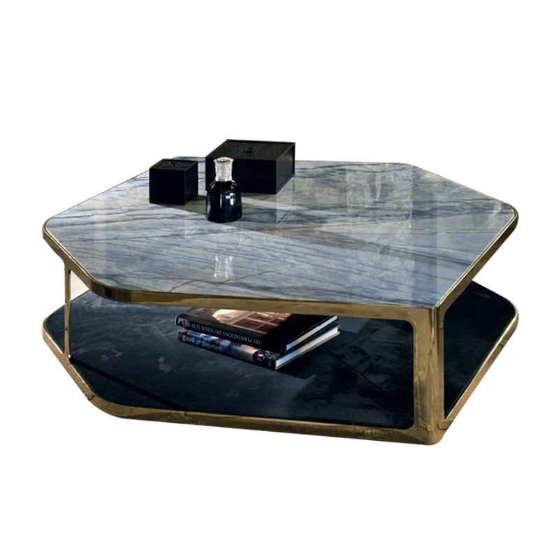 

postmodern light luxury metal Nordic designer coffee table