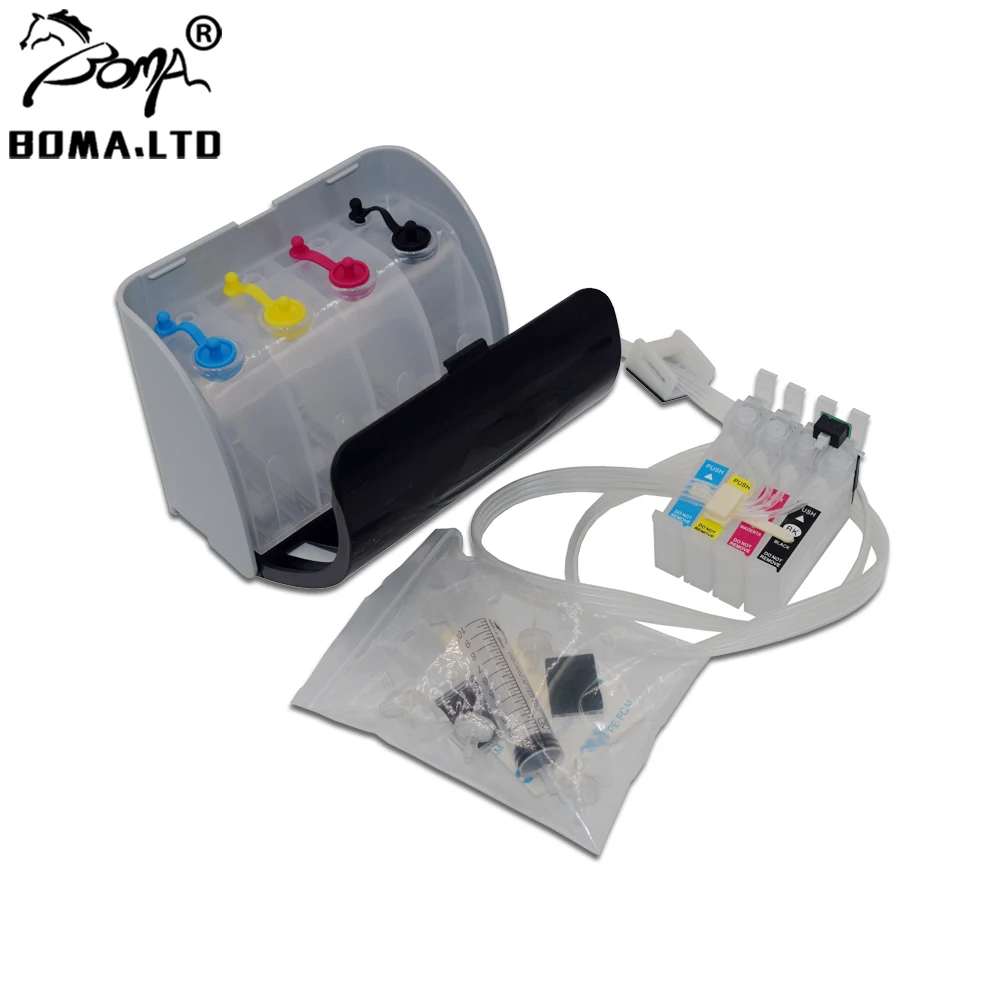 Непрерывная чернильная система BOMA.LTD T1281 Ciss оптом для чипа сброса Epson SX235W SX230 SX125 SX130