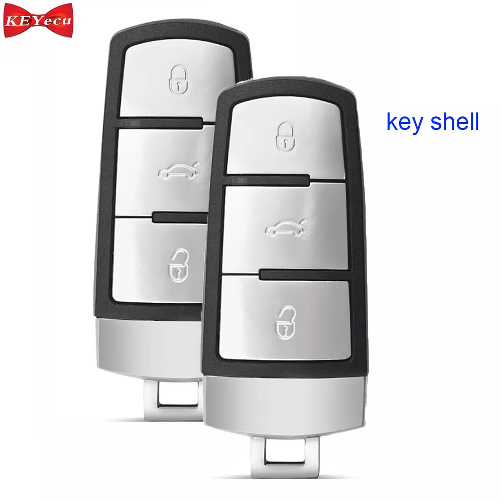 KEYECU 2 шт. для Volkswagen Passat CC 2005 2006 2007 2008 2009 2010 пульт дистанционного ключа оболочки