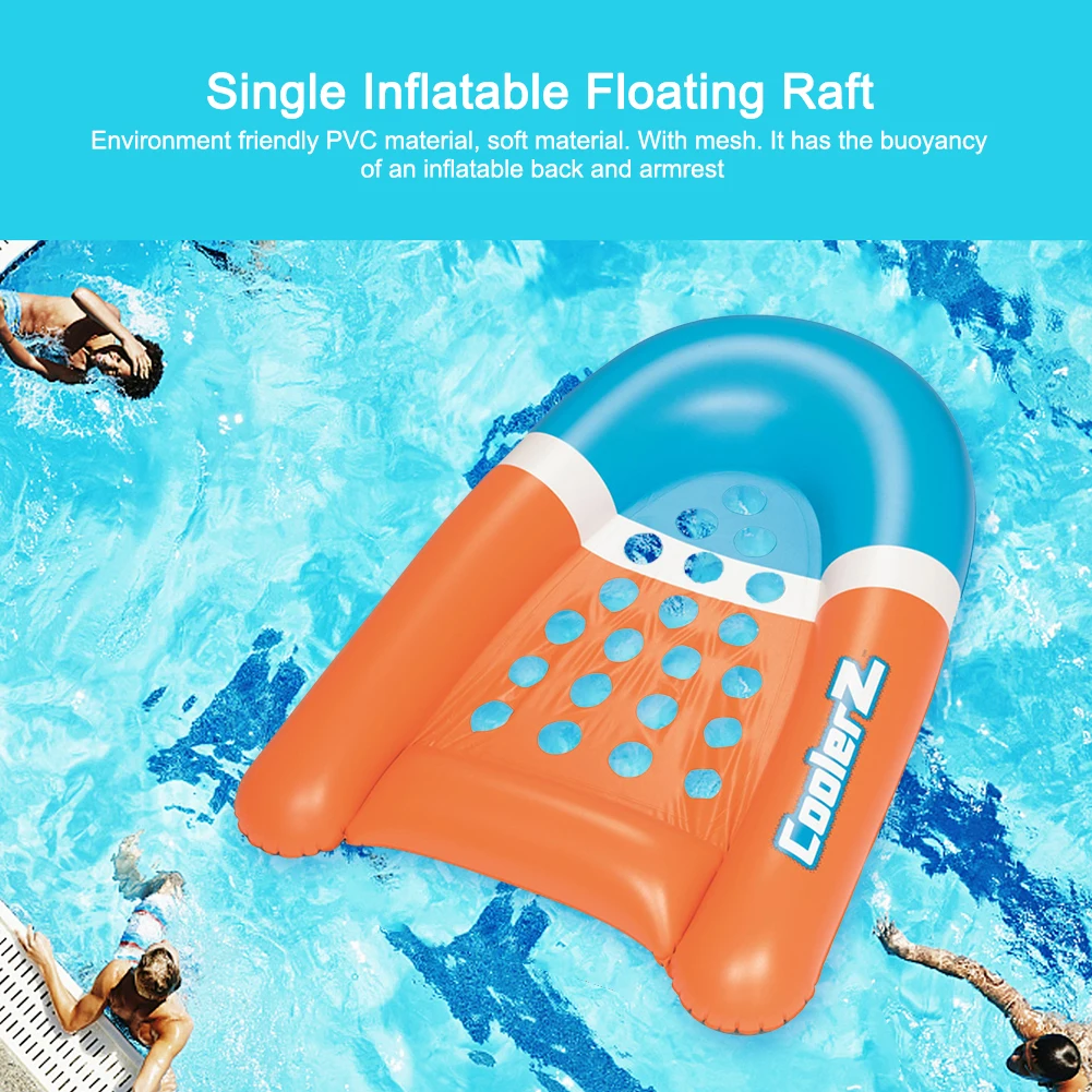 

Hollowed PVC Swimming Pool Beach Water Hammock Floating Row Sleeping Cushion Summer Inflatable Air Lounger Chair Bed for Party