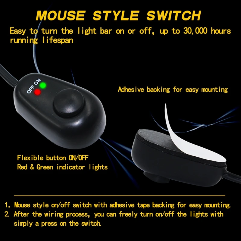 Новый светодиодный рабочий светильник барный кабель автомобильный внедорожный