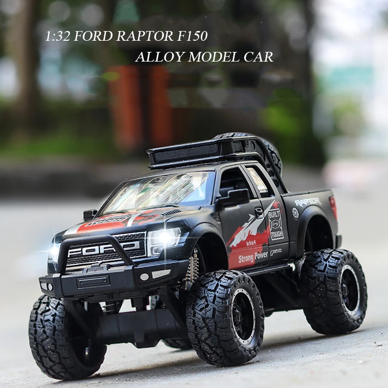 1:32 Ford Raptor F150 пикапа брелок для автомобильных ключей модель отступить литья под