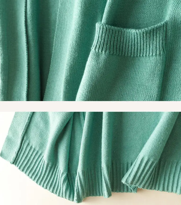 

Autumn Women Cashmere 2020 Wool Wild Solid color Sexy Sweater Casual Long Cardigan Style Comfortable Soft Hooded