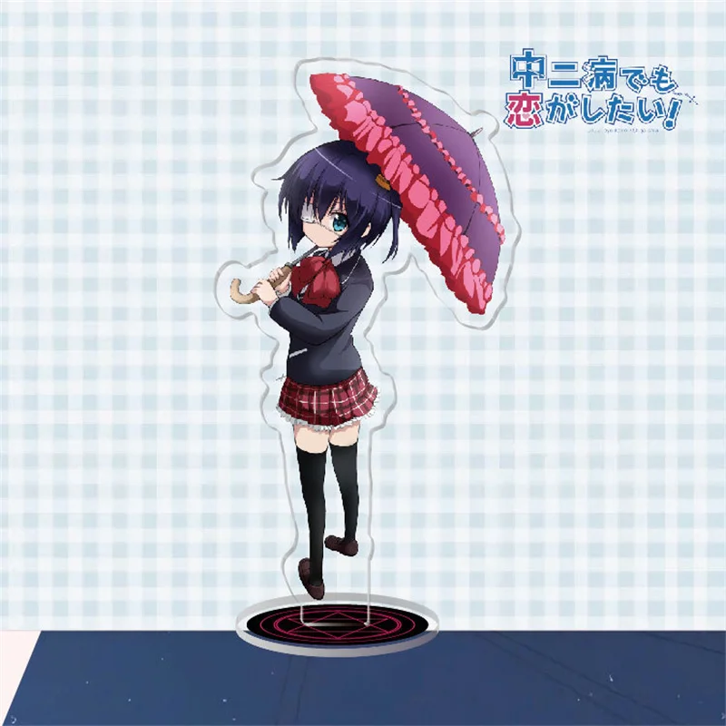15cm Takanashi Rikka Anime Figures Collection Acrylic Stand Model Toys Japanese Chuunibyou Demo Koi Ga Shitai Desktop Decoration - купить по
