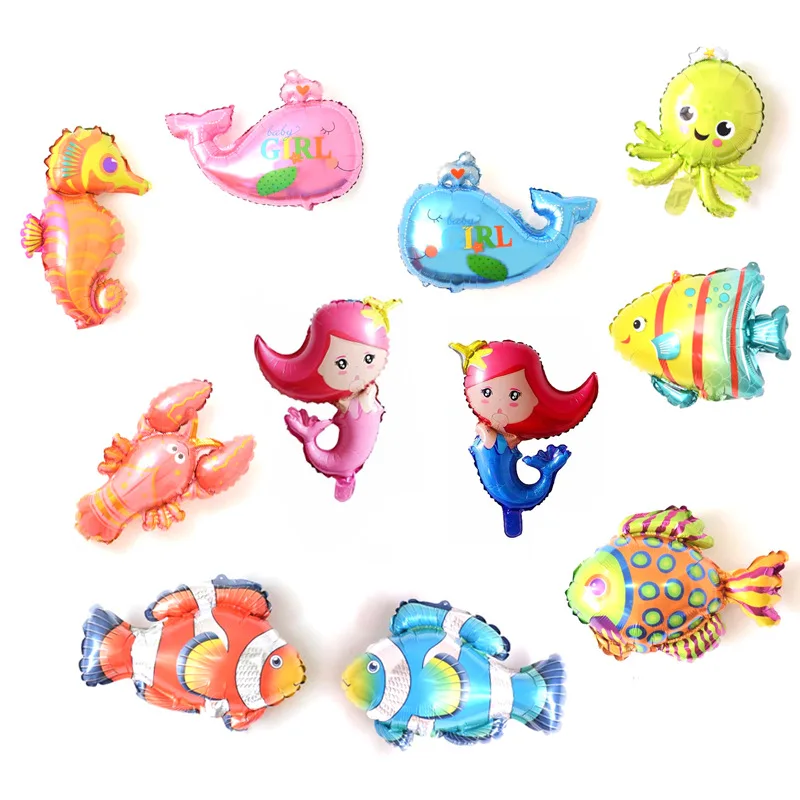 1 шт. милые морские животные детские игрушки Воздушные шары мини размер Акула