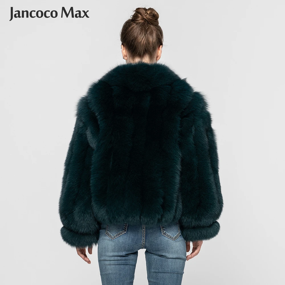 Новый дизайн пальто из натурального Лисьего меха модные зимние куртки теплая