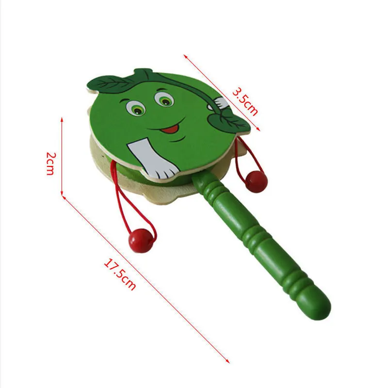 Simingyou Wooden Drums Percussion Infant Kids Music Instruments Toys For Baby 1 Pcs D10-Q-38 Drop Shipping (Random)