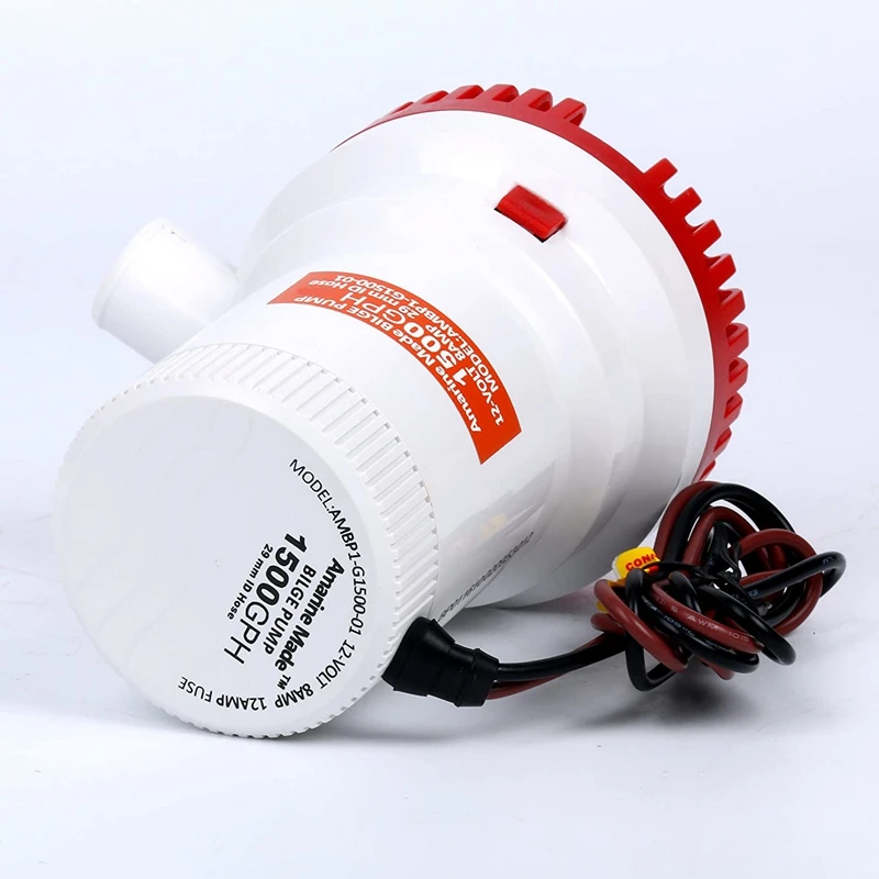 

1500GPH 12V Non-Automatic Corrosion-Resistant Anti-Airlock Protection Submersible Marine Boat Bilge Pump Water Pump
