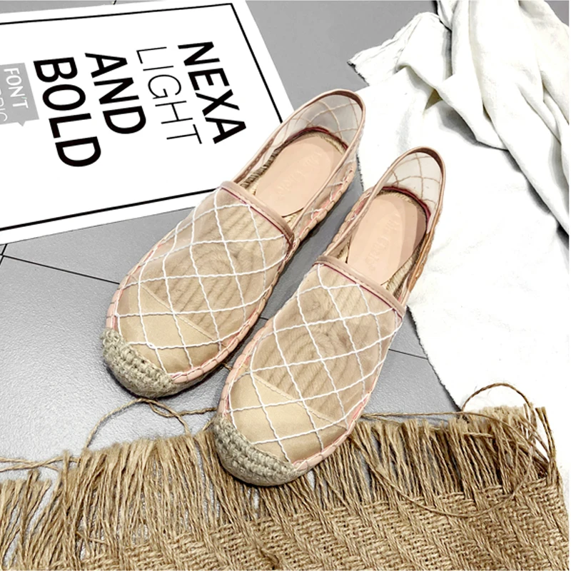 Эспадрильи женские водонепроницаемые мокасины обувь в стиле дерби с пеньковой