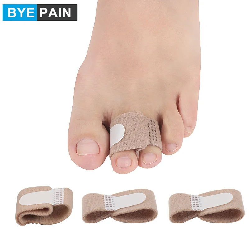 

4Pcs/Lot BYEPAIN Broken Toe Wraps Cushioned Bandages Hammer Toe Separator Splints