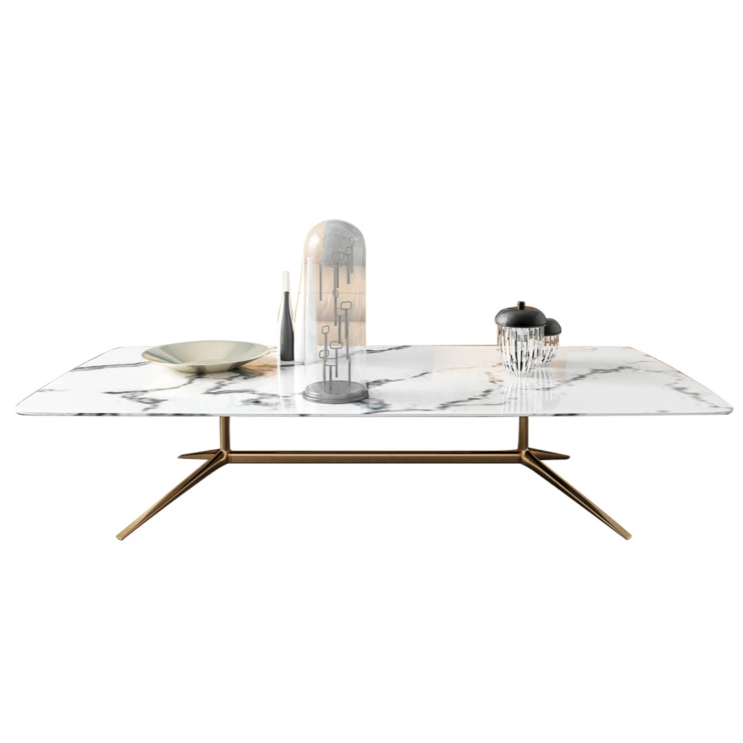 

Nordic simple living room marble coffee table