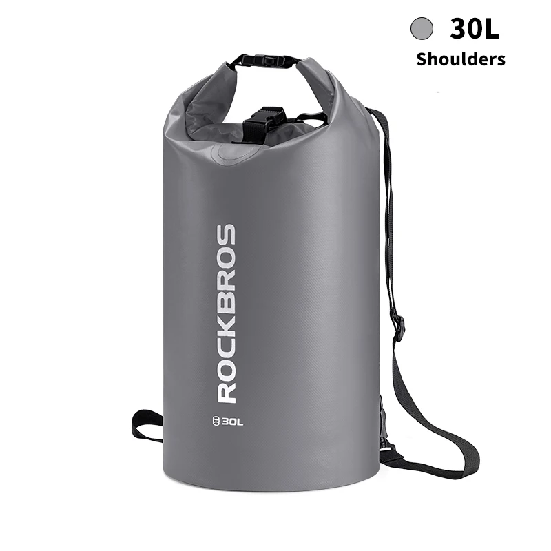 30L ROCKBROS 40л спортивная сумка для плавания водостойкий рюкзак из пвх сумки для женщин и мужчин Спорт на открытом воздухе Пешие прогулки плечо многофункциональный складной Bgas - Цвет: 30L