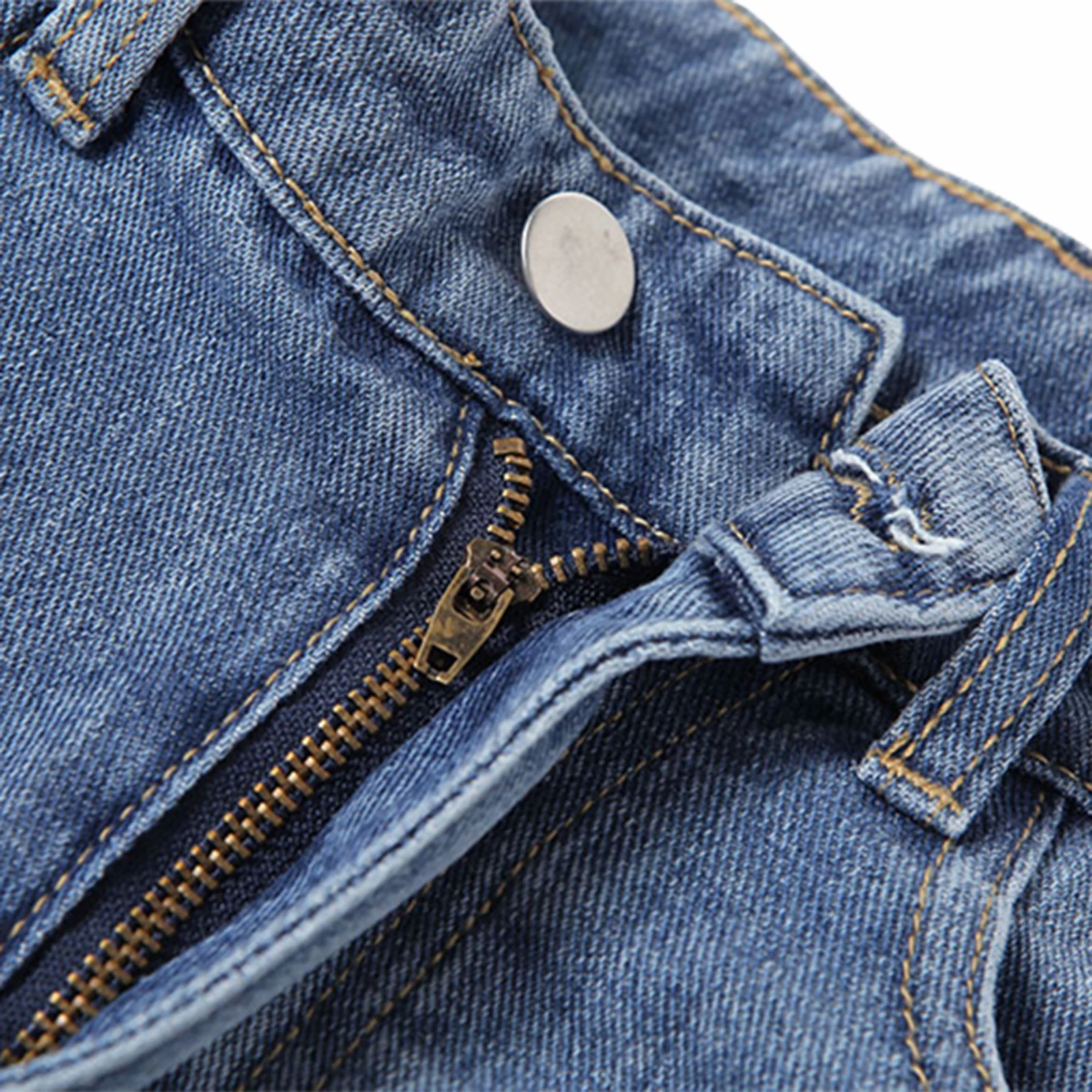 

Korean Women Straight Leg Jeans High Waist Zipper Stitching Long Pants Ladies Personality Loose Denim Pants Trouser Streetwear