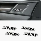 4 шт. 3D алюминиевый динамик стерео динамик значок эмблема наклейка для Volkswagen VW Polo Passat B6 B7 Touaregu тигуан Жук Гольф