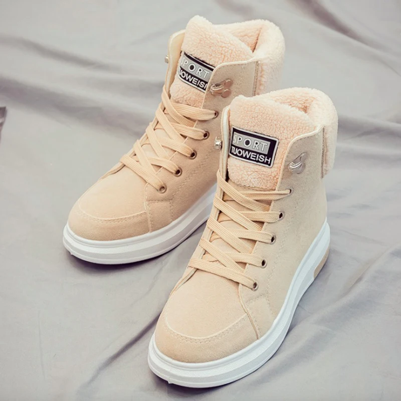 Scarpe Da Tennis delle donne di Nuovo Modo; повседневная обувь из флока; Scarpe Traspiranti Autunno Inverno на шнуровке; Appartamenti Delle Donn