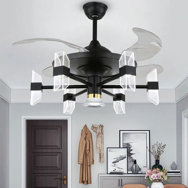 42 дюйма минималистский потолочный вентилятор люстра гостиная лампа для спальни