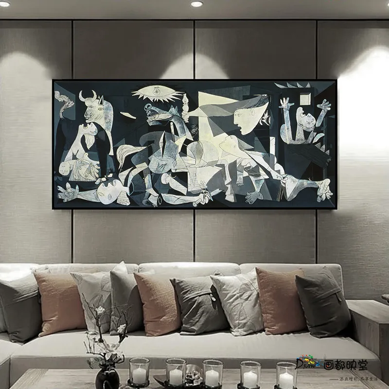 

Classical Painting for Living Room Sofa Background Wall Abstract Decorative Wall Art Famous Guernica Wall Poster Home Picture