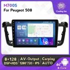 Автомобильный мультимедийный плеер, Android 11,0, 8 ГБ ОЗУ, 128 Гб ПЗУ, 4G LTE, Bluetooth, GPS-навигация для PEUGEOT 508, 2011, 2012, 2013 - 2018