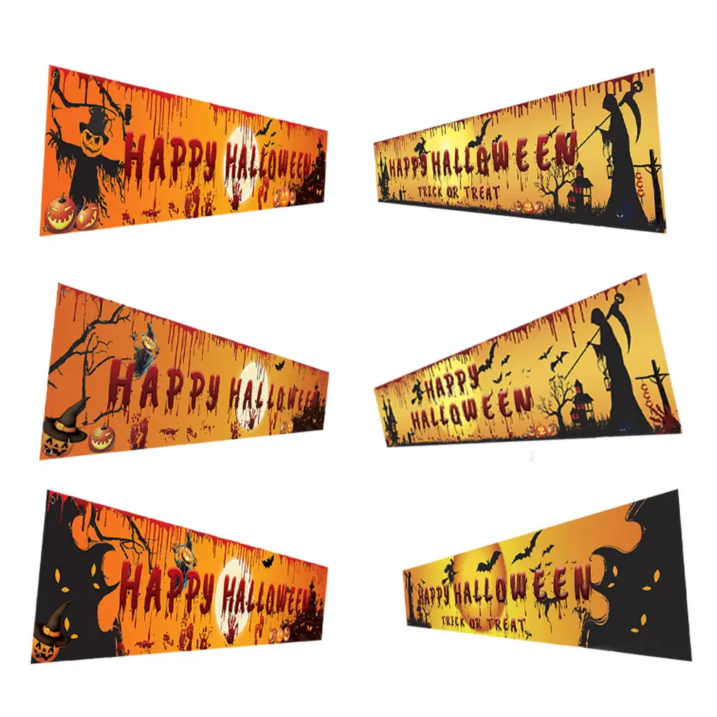 

98''x18'' Happy Halloween Banner Events Graveyard Decor ing Flag