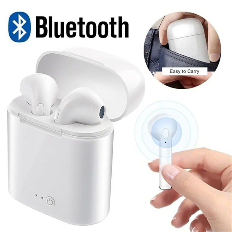 Новинка Tws сабвуфер стерео гарнитура I7s Bluetooth мобильный телефон с зарядным боксом