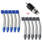 Одноразовый стоматологический высокоскоростной наконечник 5 шт., персональная воздушная турбина и быстроразъемный Соединитель с 4 отверстиями, стиль Nsk, синие, серые цвета