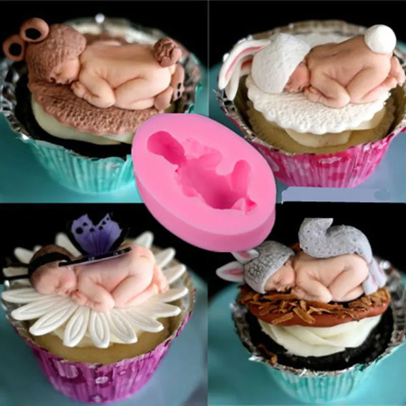 Силиконовая форма для торта сна ребенка помадка мыло ручной работы шоколадное